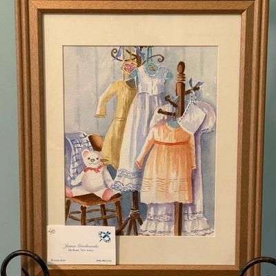 Sale Photo Thumbnail #118: Jeanie Grochowski was a local artist from Medford, New Jersey. She was an accomplished artist, with most of her work showcasing the shore and local South Jersey attractions. Ms. Grochowski studied at the Philadelphia Institute of Art and displayed her wor