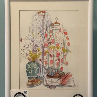 Tea and Kimonos- 17 1/2" x 21 1/2"