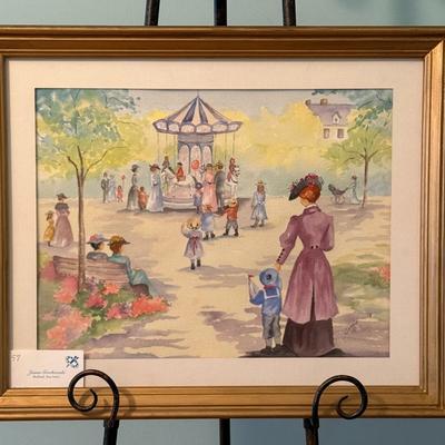 At the Carousel- 22 1/2" x 18 1/2"