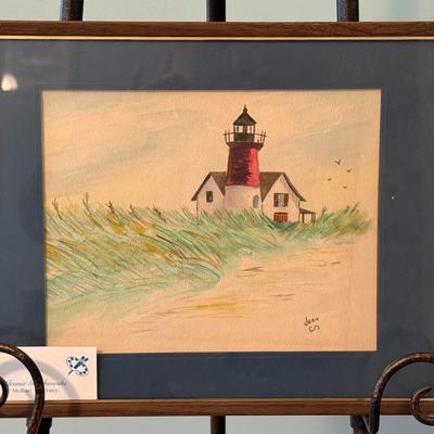 Lighthouse and Buoy (Pair)- 14 1/4" x 11"