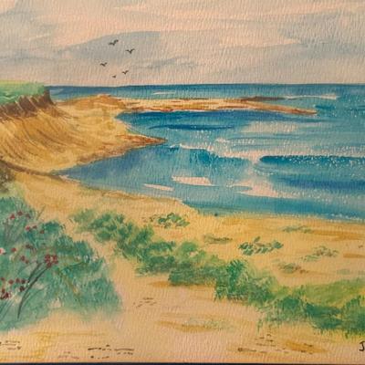 Lighthouse and Buoy (Pair)- 14 1/4" x 11"