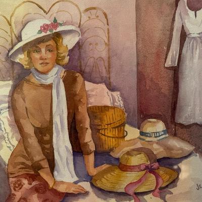 Fran's Hat- 21 1/2" x 17 1/2"