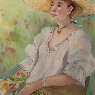 Resting Cameo- 25" x 19 1/2"