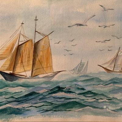 At Sea- 20" x 23"