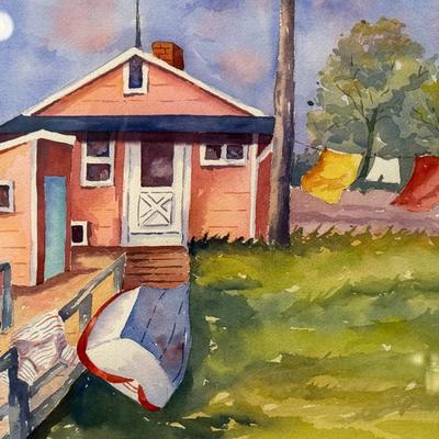 Laundry on the Line- 19 1/2" x 25"