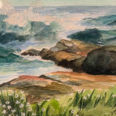 Sale Photo Thumbnail #233: Jeanie Grochowski was a local artist from Medford, New Jersey. She was an accomplished artist, with most of her work showcasing the shore and local South Jersey attractions. Ms. Grochowski studied at the Philadelphia Institute of Art and displayed her wor