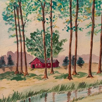 Home in the Woods- 14" x 11"