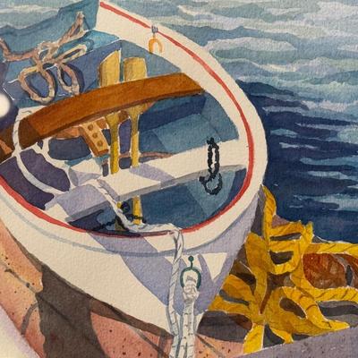 Rowboat in Isleboro- 16" x 13"