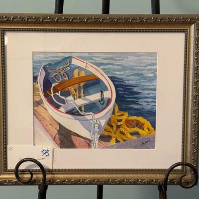 Rowboat in Isleboro- 16" x 13"