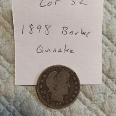 1898 Barber quarter