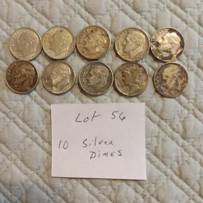 10 silver dimes