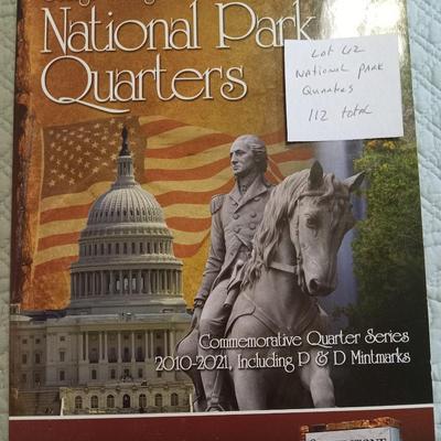112 National Parks Quarters in book 112 total