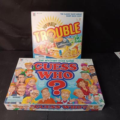 POPOMATIC TROUBLE AND GUESS WHO? GAMES