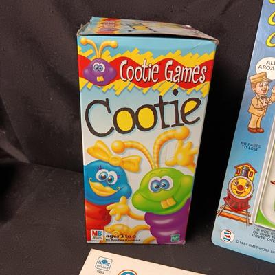 SQUIGGLY WORMS, CHOO CHOO CHARLIE AND COOTIE GAMES