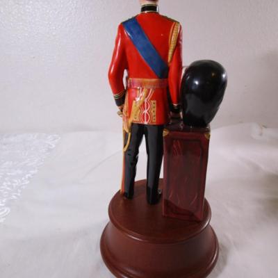 Royal Doulton Prince Charles figurine on wood base
