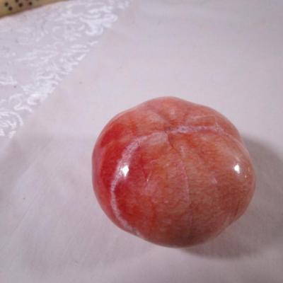 Polished stone fruit - pumpkin