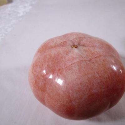 Polished stone fruit - pumpkin