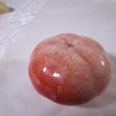 Polished stone fruit - pumpkin