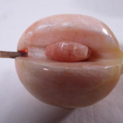 Polished stone fruit - peach
