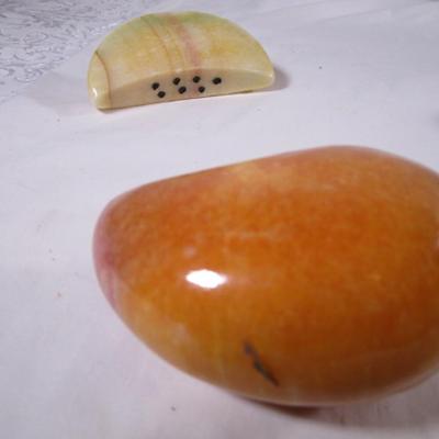 Polished stone fruit - large mango