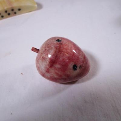 Polished stone fruit - strawberry