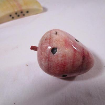 Polished stone fruit - strawberry