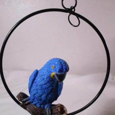 Hanging parrot decor