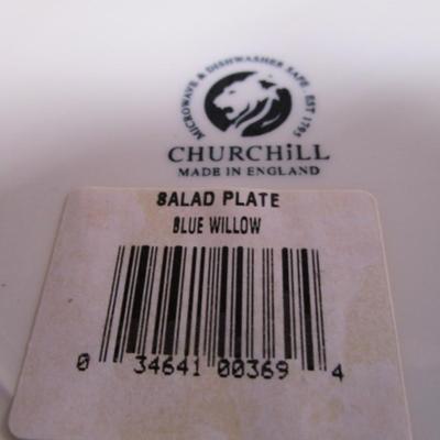Churchhill plate, made in England, Blue Willow