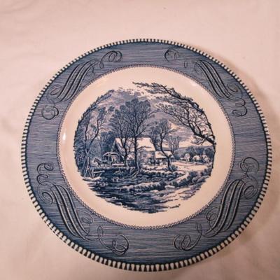 Currier & Ives "The Old Grist Mill" by Royal plate