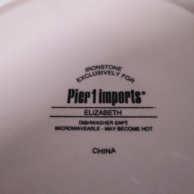 Pier 1 Imports ironstone, model Elizabeth