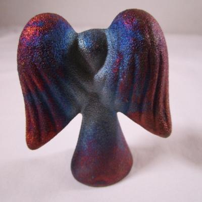 Spirit angel by Raku Pottery, inidescent