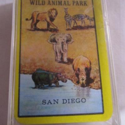 Vintage mini playing cards from Wild Animal Park San Diego