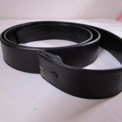 Black leather belt