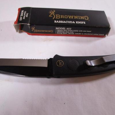 Vintage Browning Barracuda hunting knife