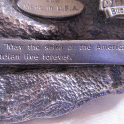 Vintage silver arrowhead belt buckle