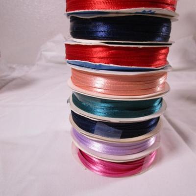 8 spools 1/8" ribbon