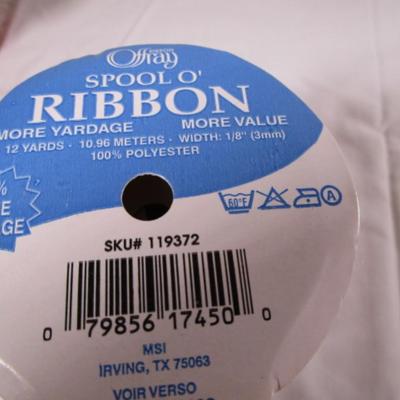 8 spools 1/8" ribbon
