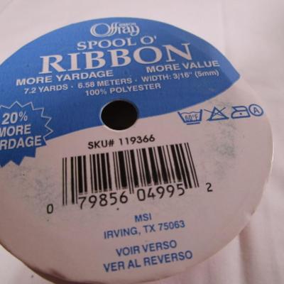 5 spools 3/16" ribbon