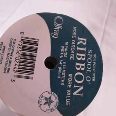 7 spools 1/4" ribbon