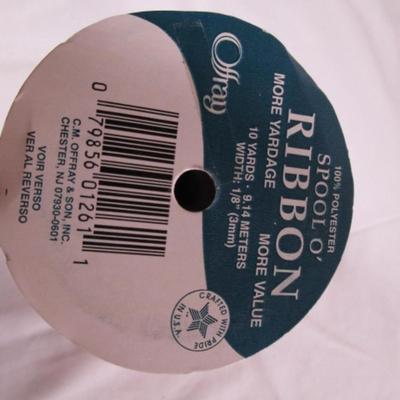 8 spools 1/8" ribbon