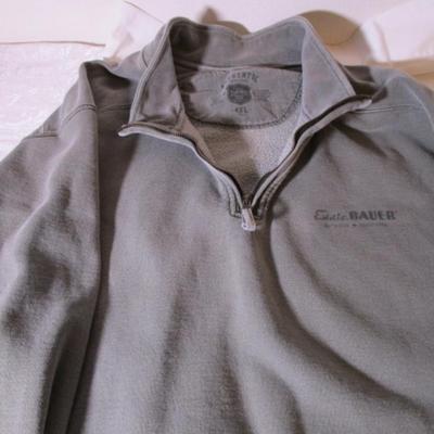 Eddie Bauer Sports Shop Sweat Shirt with 1/4 zipper