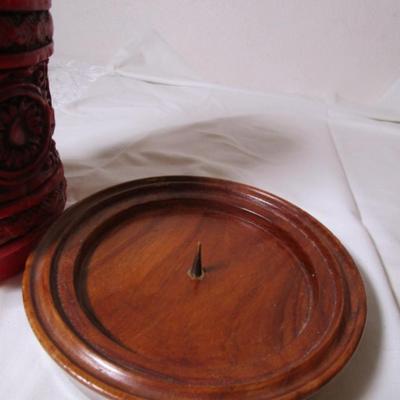 Decorative candle with stand