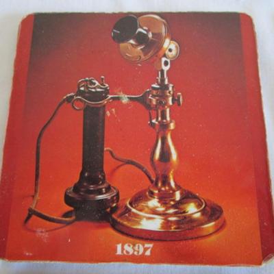 Four telephone coasters