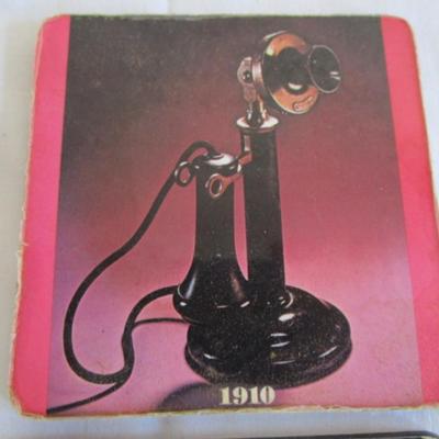 Four telephone coasters