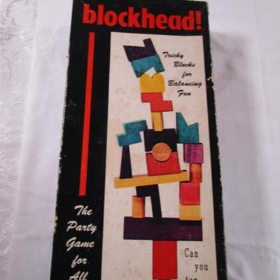 Vintage 1954 Blockhead game