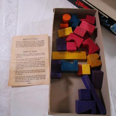 Vintage 1954 Blockhead game