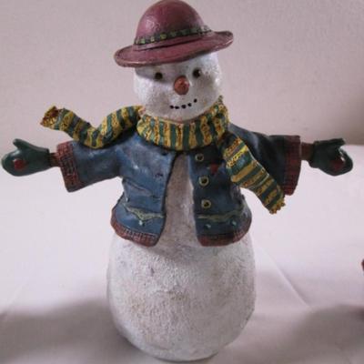 Vintage Lang & Wise Classic Santa "Our Favorite Snowman" Set of 4 figurines