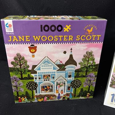 THREE 1000 PIECE JIGSAW PUZZLES