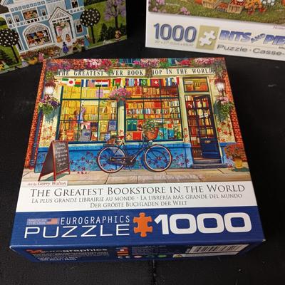 THREE 1000 PIECE JIGSAW PUZZLES