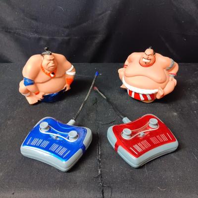 2 REMOTE CONTROL SUMO TOY WRESTLERS